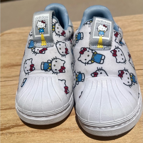 Adidas White and Blue Hello Kitty Sneakers - Picture 2 of 6